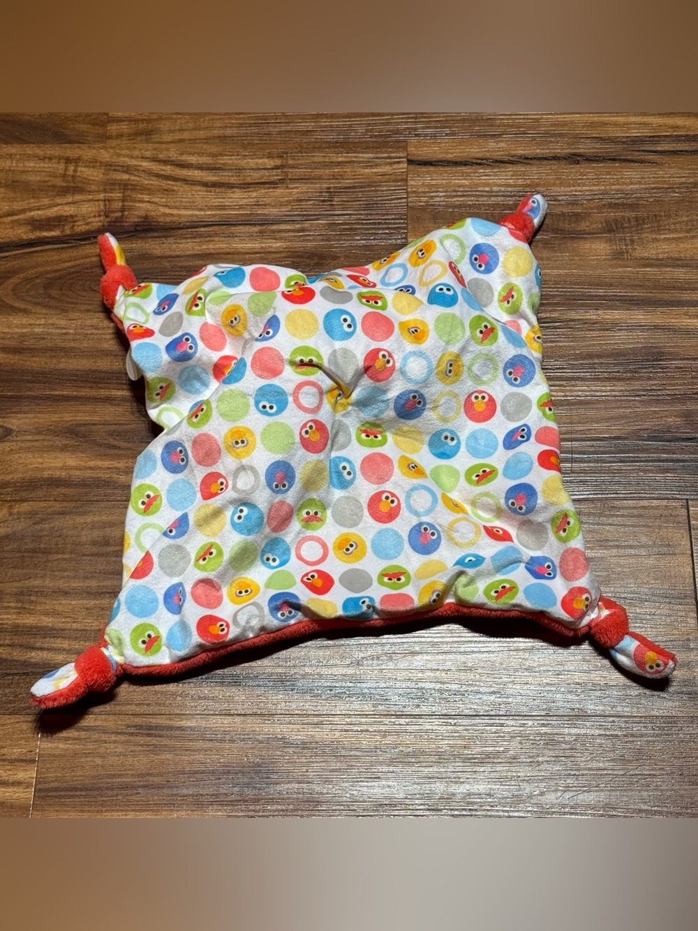 NEW Sesame Street Elmo Lovey Baby’s First Blanky with Pacifier Holder - Picture 3 of 5